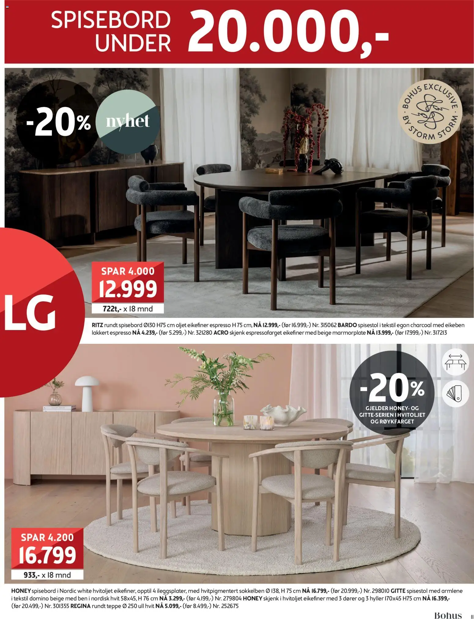 {H1} | Side: 11 | Produkter: Spisebord, Spisestol, Teppe