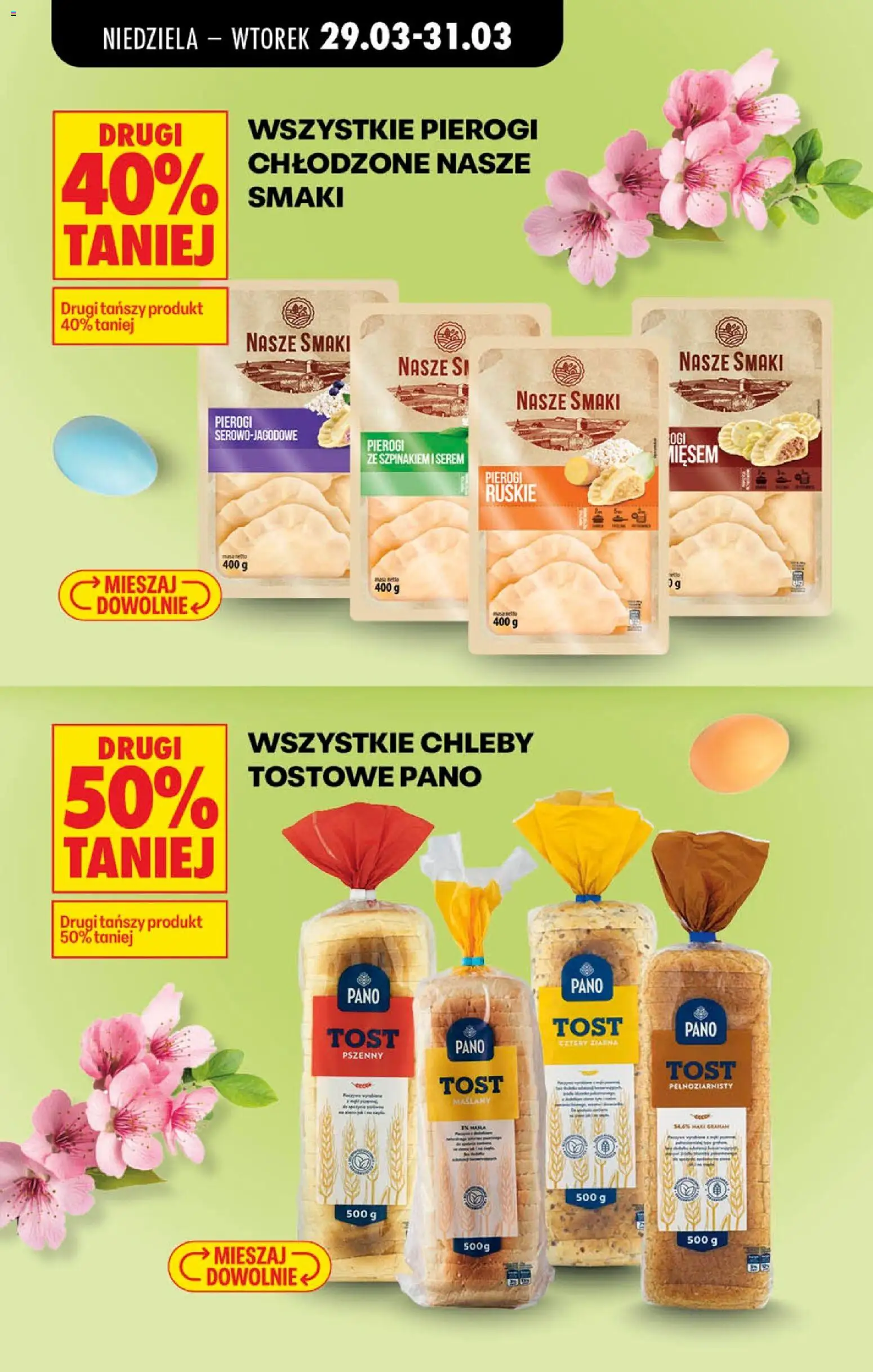 Biedronka gazetka od niedzieli od 29.03.2026 | Strona: 16 | Produkty: Pierogi, Pierogi z mięsem