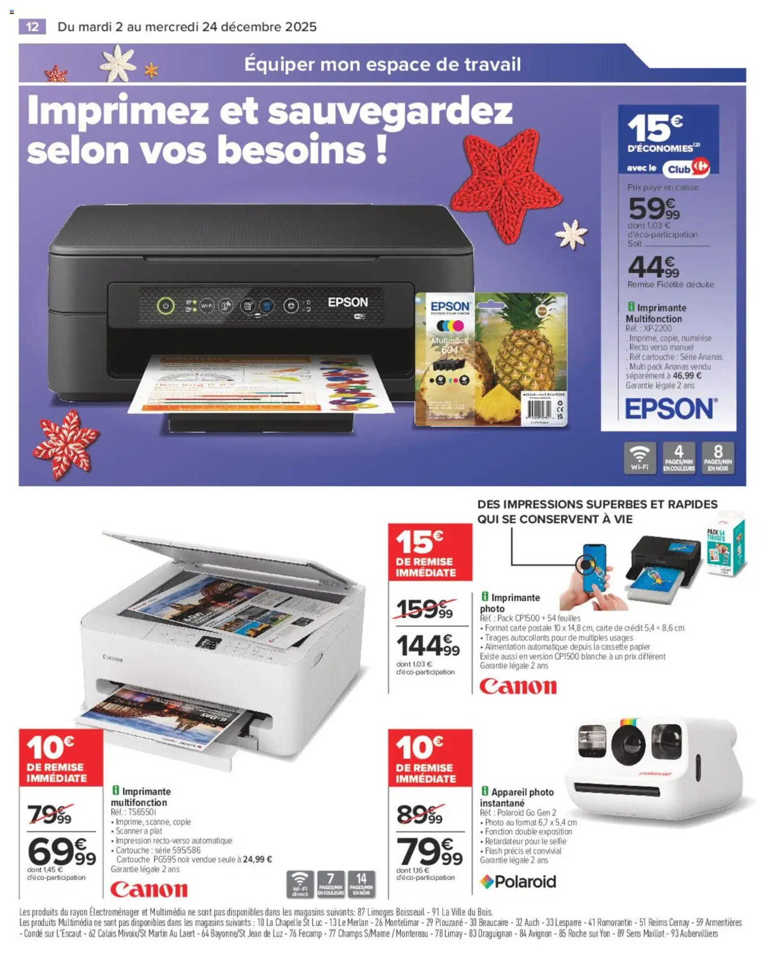 {H1} | Page: 14 | Produits: Autocollants, Imprimante multifonction, Scanner, Cartouche
