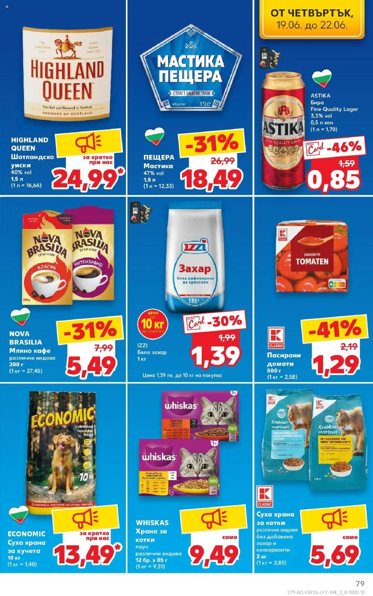  | Страница: 79 | Продукти: Захар, Домати, Суха храна за кучета, Храна за кучета