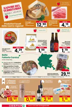 Volantino Despar del 07.08.2025 | Pagina: 12 | Prodotti: Speck, Salame, Pesce, Formaggio