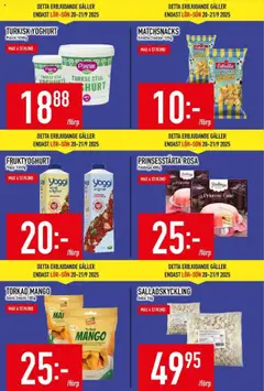 Matdax reklamblad aktuell från 15.09.2025 | Sida: 6 | Produkter: Galler, Cheddar, Yoghurt, Yoggi