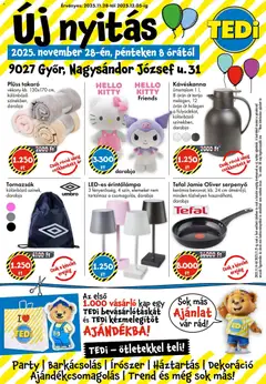 TEDi Akciós újság - amely érvényes a következő dátumtól: 28.11.2025