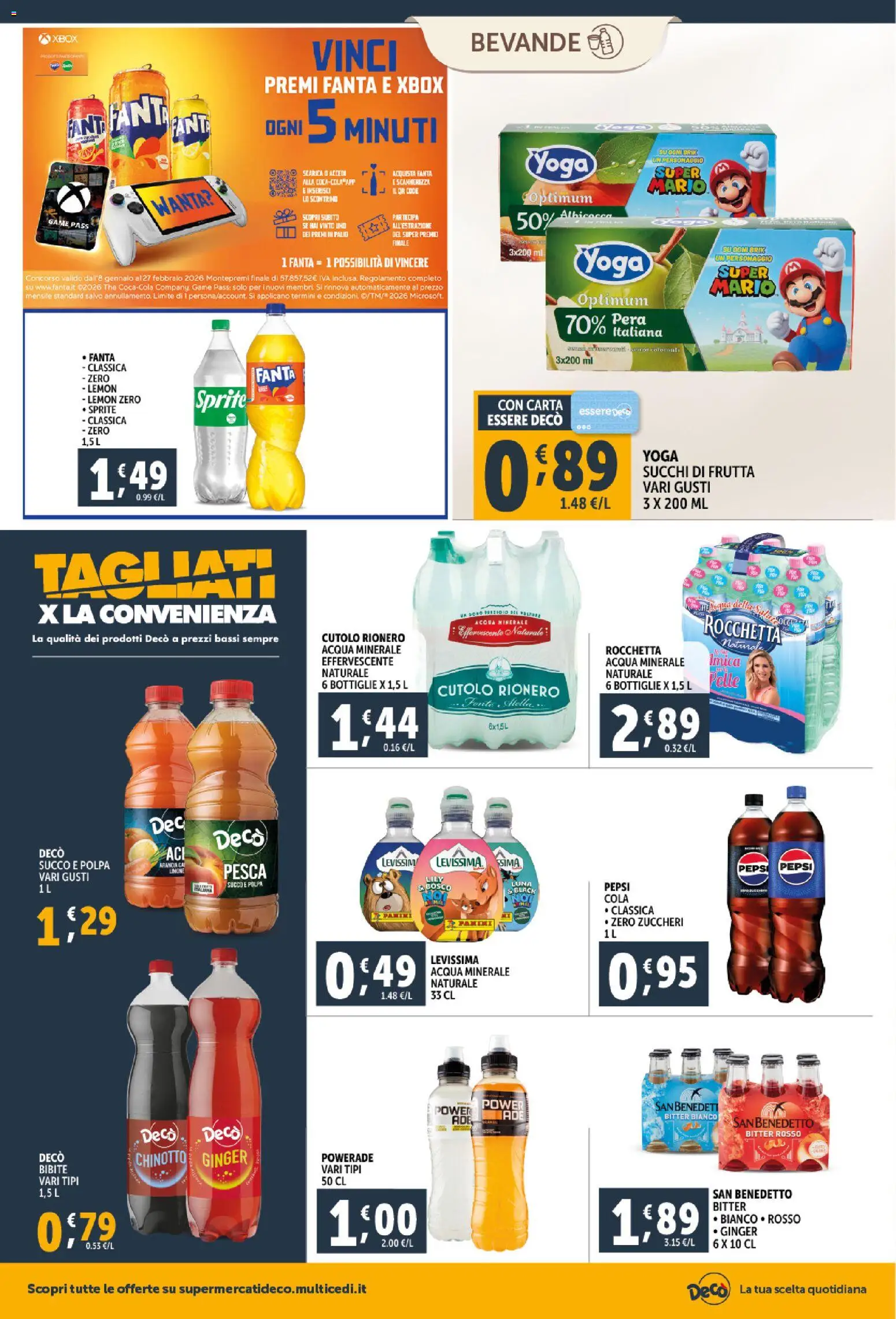 Volantino Decò del 20.01.2026 | Pagina: 18 | Prodotti: Pera, The, Xbox, Pepsi