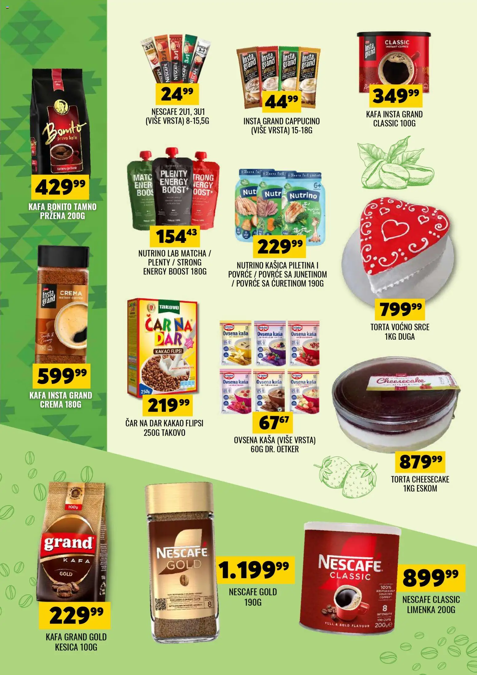 Tekijanka katalog - važi od 11.02.2026 | Strana: 4 | Proizvode: Cheesecake, Kafa, Piletina, Nescafé