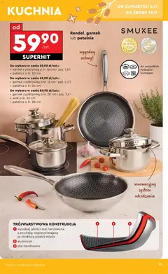 Pogląd oferty "Biedronka Black Friday" - ważna od 03.11.2025 | Strona: 11 | Produkty: Garnek, Patelnia