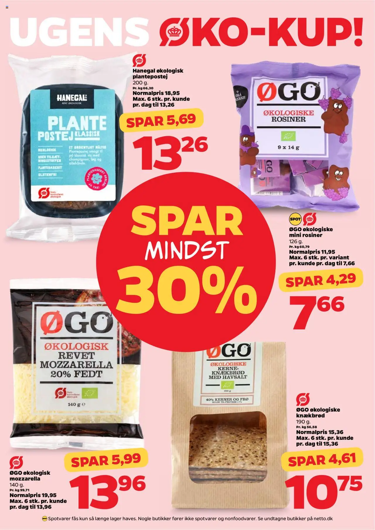Netto tilbudsavis – gyldig fra 11.10.2025 | Side: 13 | Produkter: Paté, Løg, Knækbrød, Mozzarella
