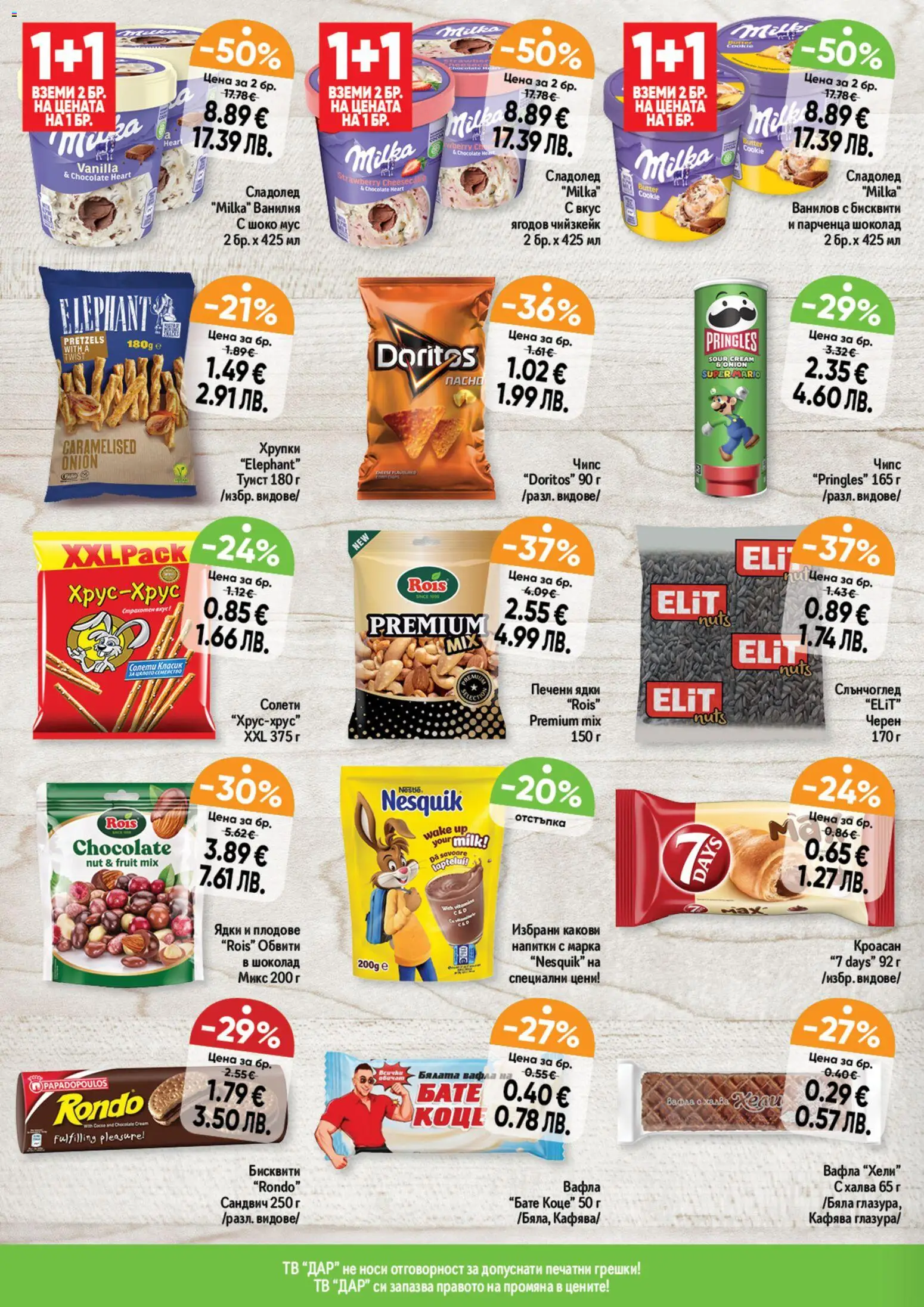 {H1} | Страница: 4 | Продукти: Ядки, Плодове, Кроасан, Бисквити