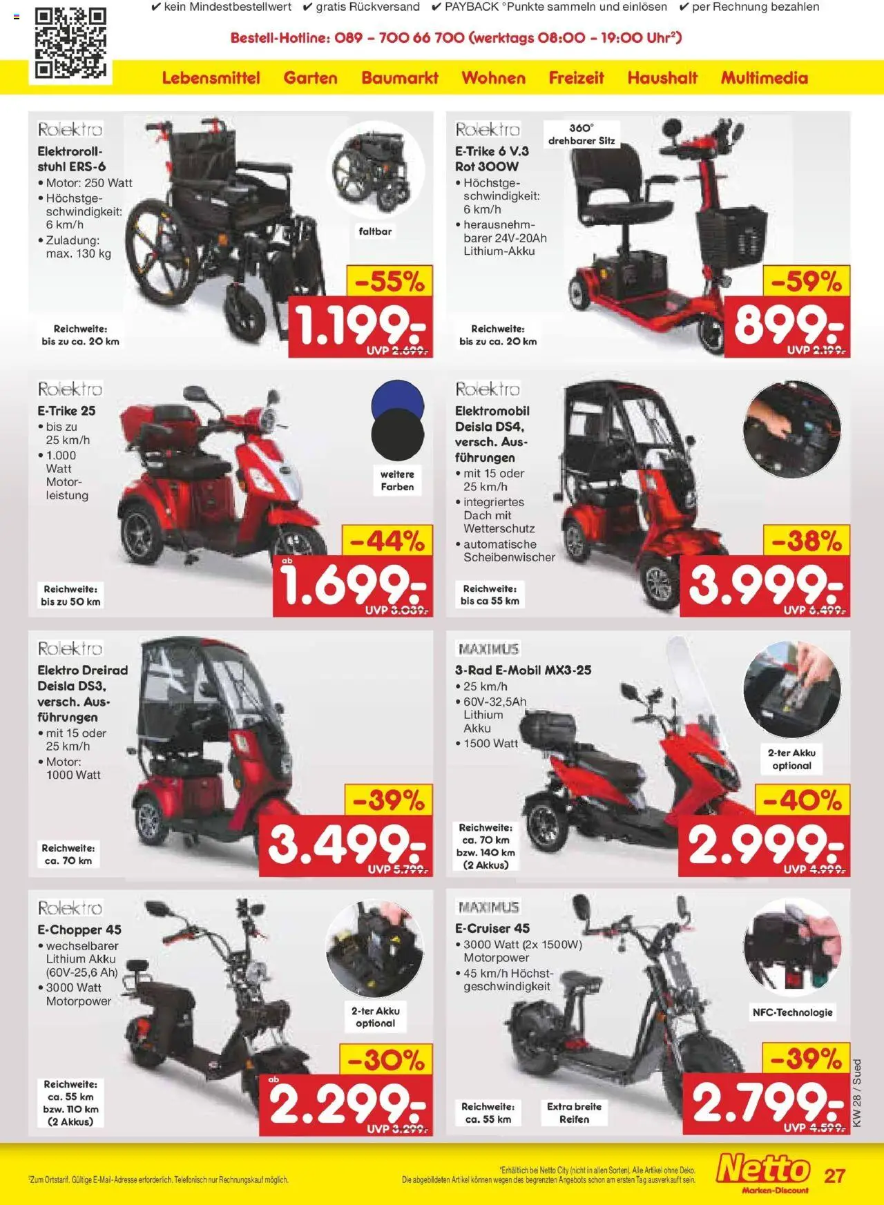 Netto Marken-Discount prospekt Lahnau	 - gültig ab dem 07.07.2025 | Seite: 41 | Produkte: Stuhl, Scooter
