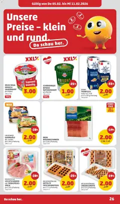 Penny Markt Flugblatt ab 05.02.2026 gültig | Seite: 26 | Produkte: Joghurt, Öl, Schinken, Wein