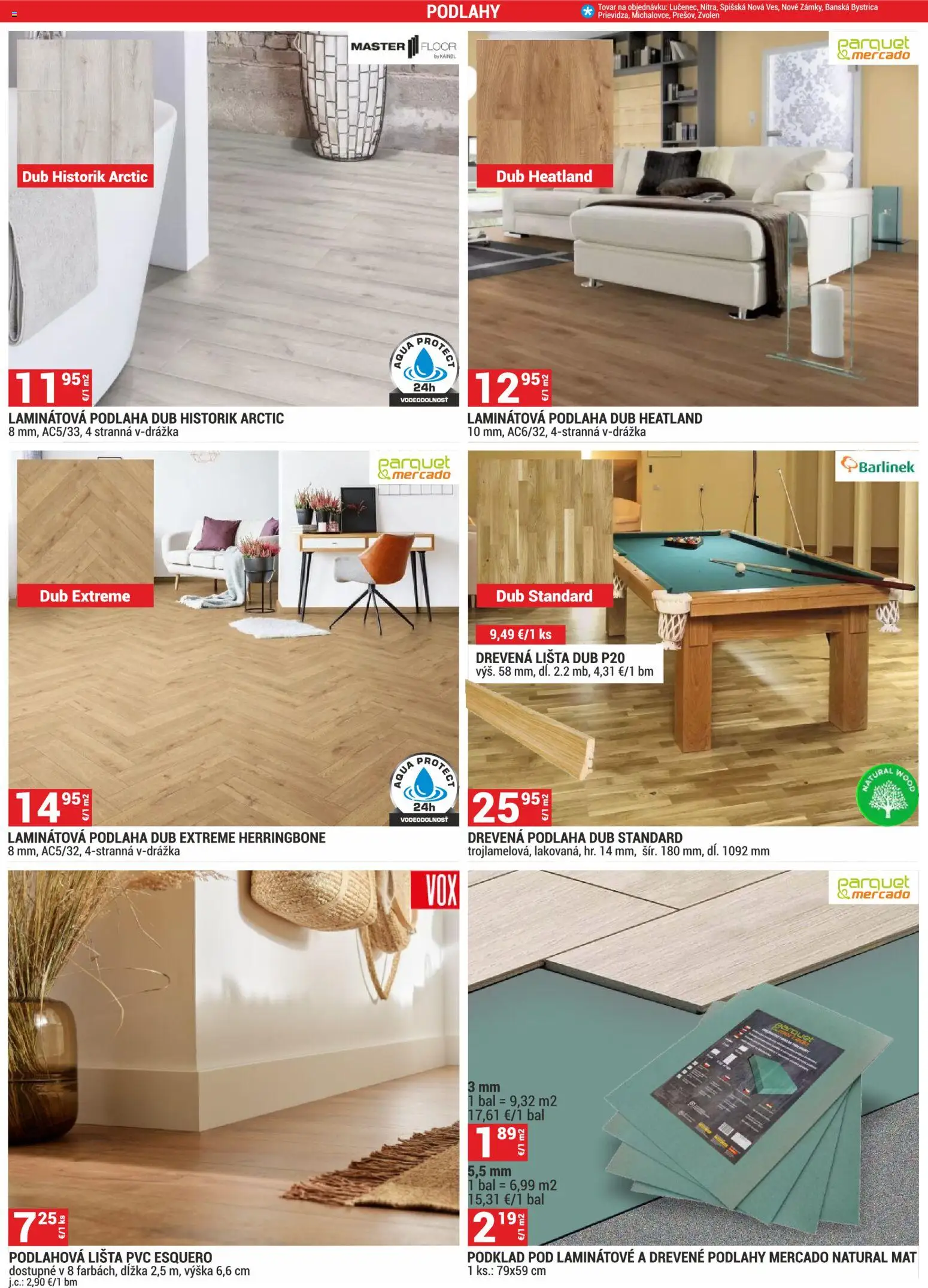 Nové Merkury Market akcie – leták je platný od 02.01.2026 | Strana: 7 | Produkty: Podlaha, Laminátová podlaha