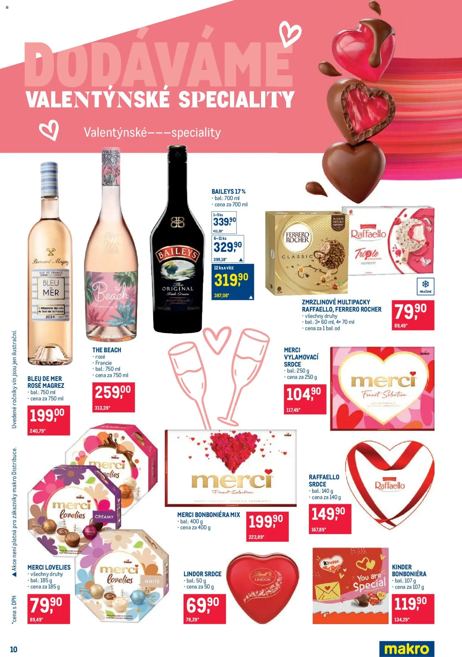 Makro leták - Pro milovníky jídla od 28.01.2026 | Strana: 10 | Produkty: Ferrero Rocher, Finest, Merci, Bernard