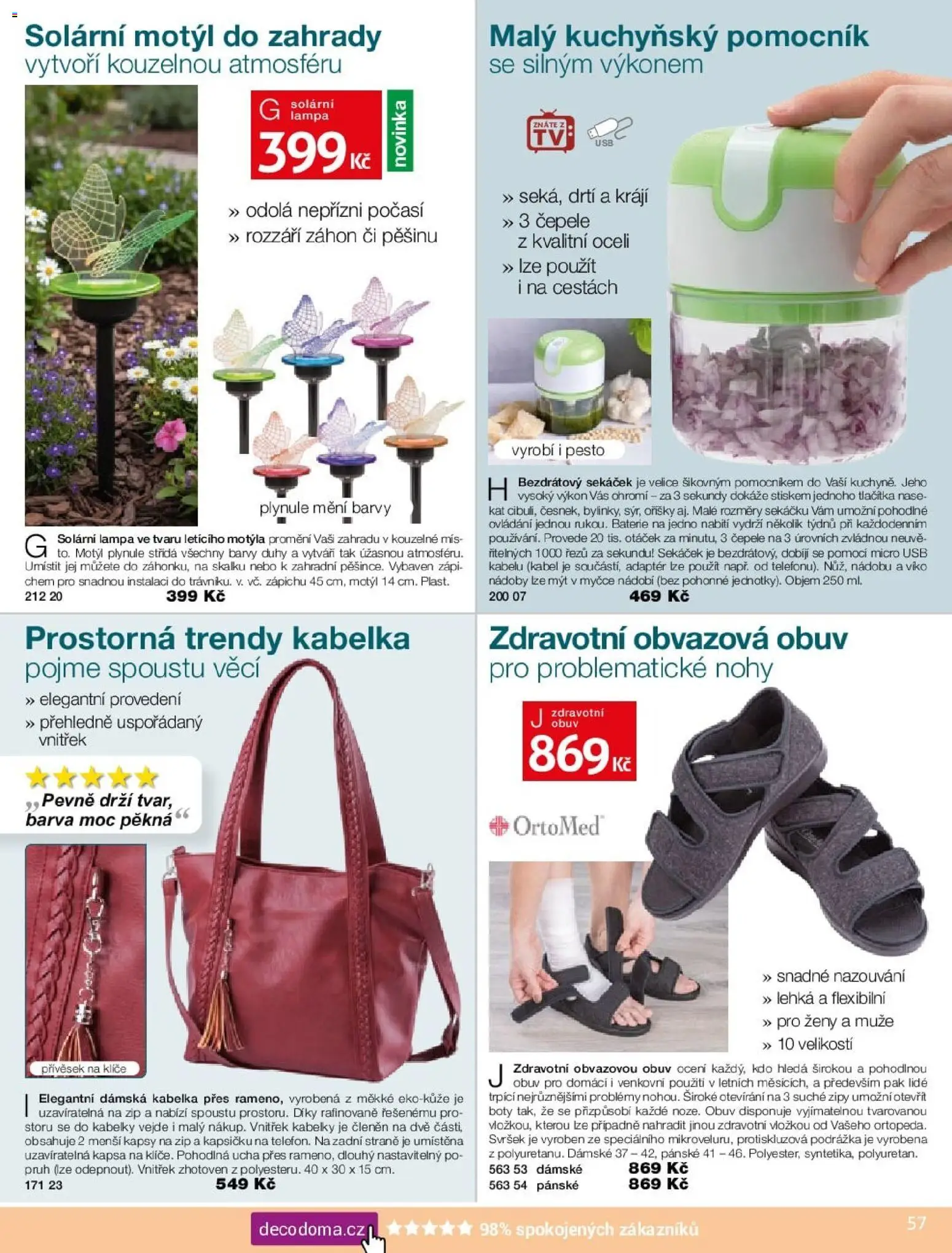 Decodoma katalog od 16.02.2026 | Strana: 57 | Produkty: Nádobí, Kabelka, Obuv, Lampa