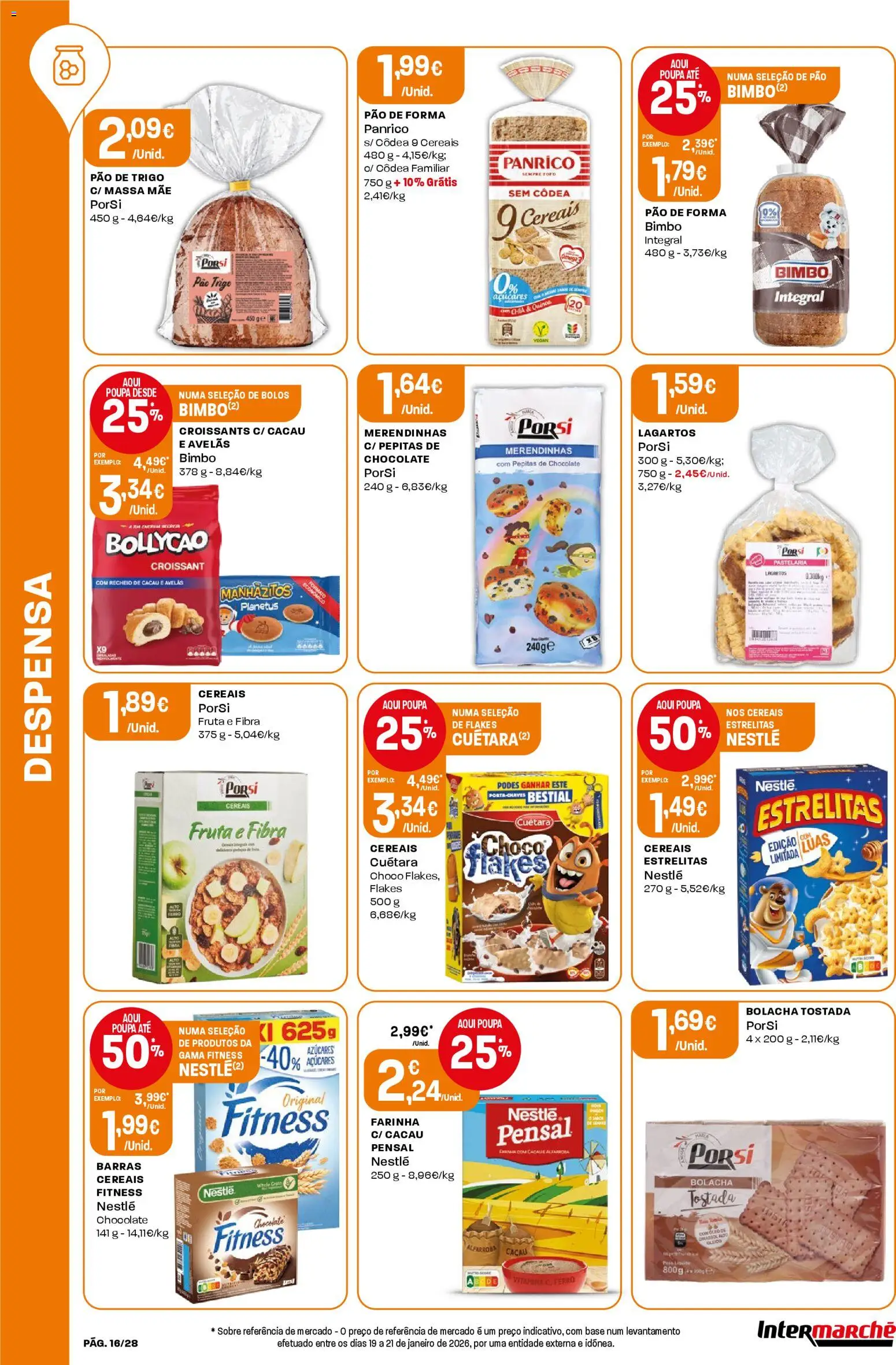 Intermarché Folheto Contact │ válido de 26.02.2026 | Página: 16 | Produtos: Avelãs, Manhãzitos, Chocolate, Cereais