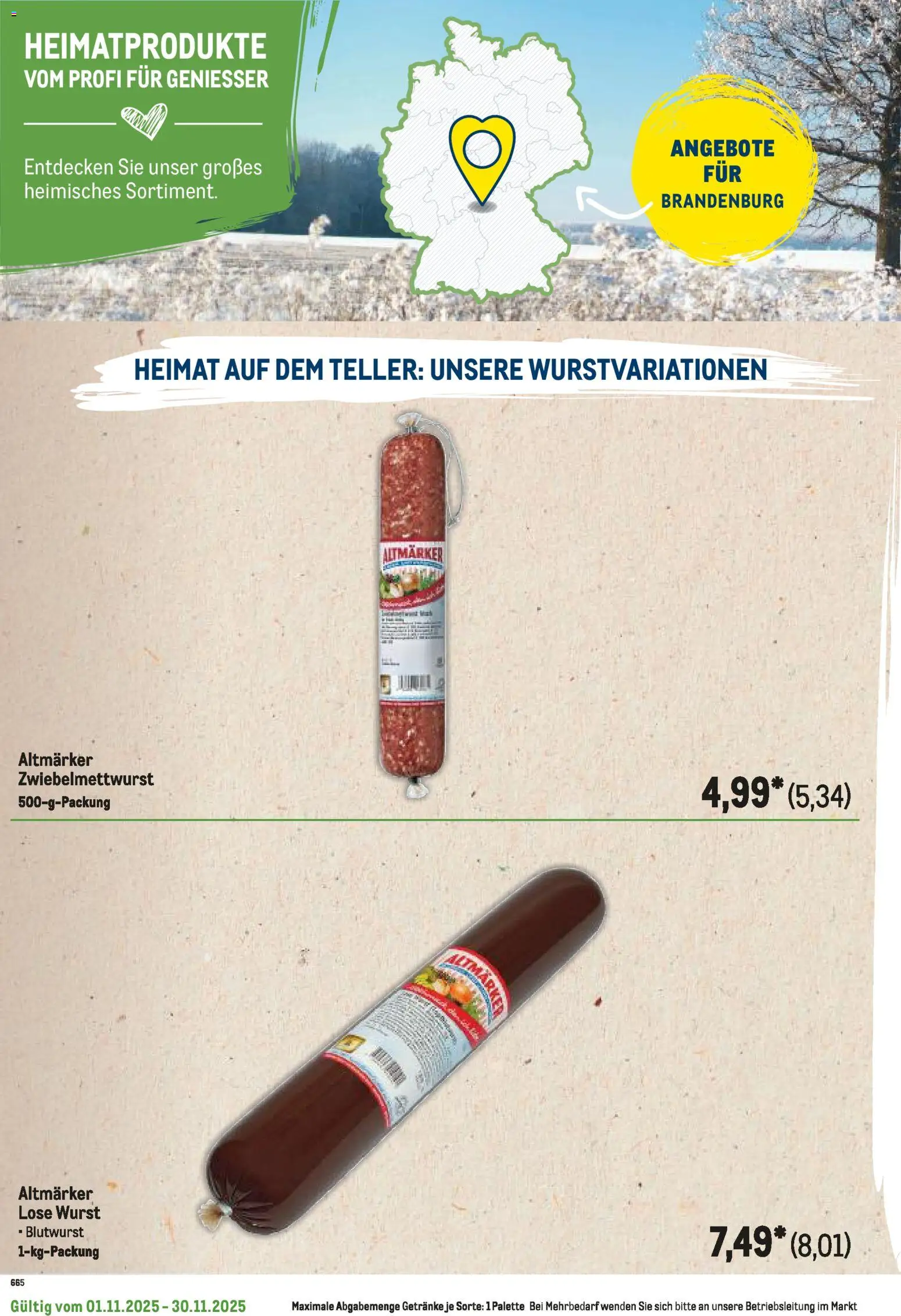 Metro Regionaler Flyer – gültig ab 01.11.2025 | Seite: 58 | Produkte: Wurst