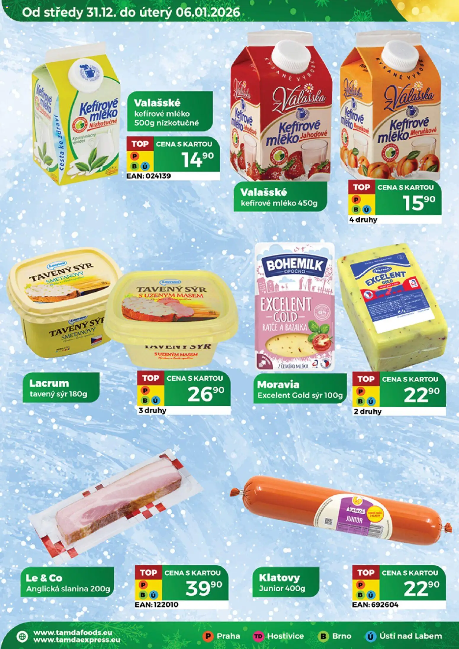 Tamda Foods leták od 31.12.2025 | Strana: 50 | Produkty: Tavený sýr, Sýr, Bazalka, Slanina