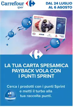 Anteprima del volantino Carrefour Iper Punti Sprint Payback catalogo valido a partire dal 24.07.2025