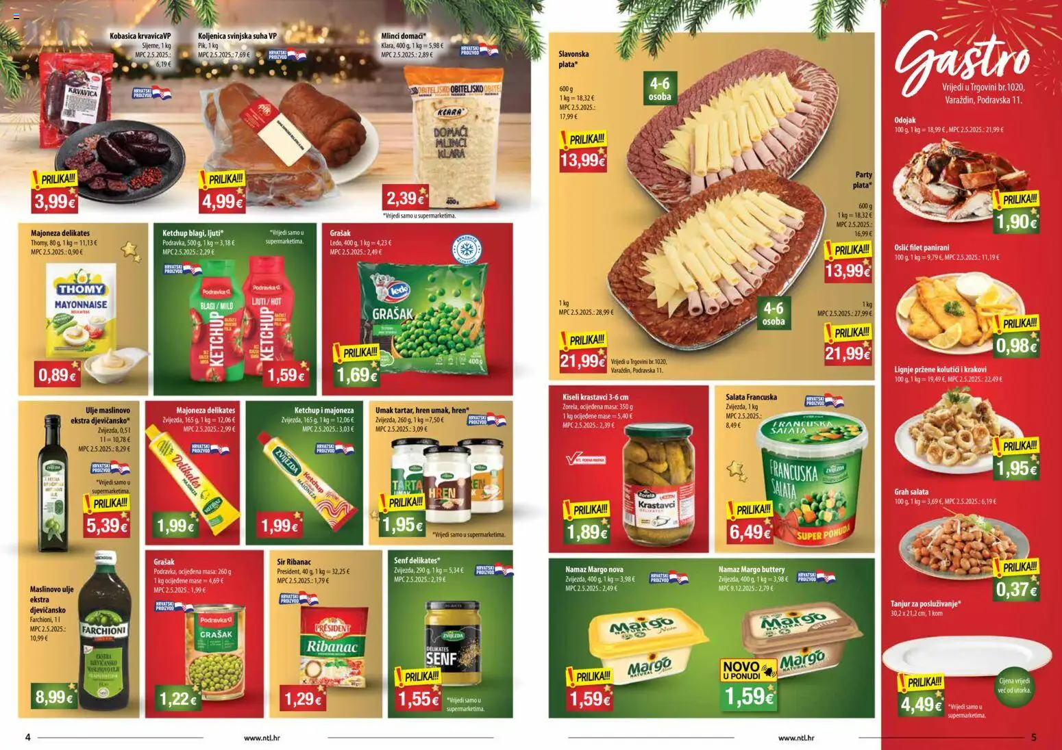 NTL katalog | vrijedi od 24.12.2025 | Stranica: 3 | Proizvodi: Ulje, Maslinovo ulje, Mlinci, Salata