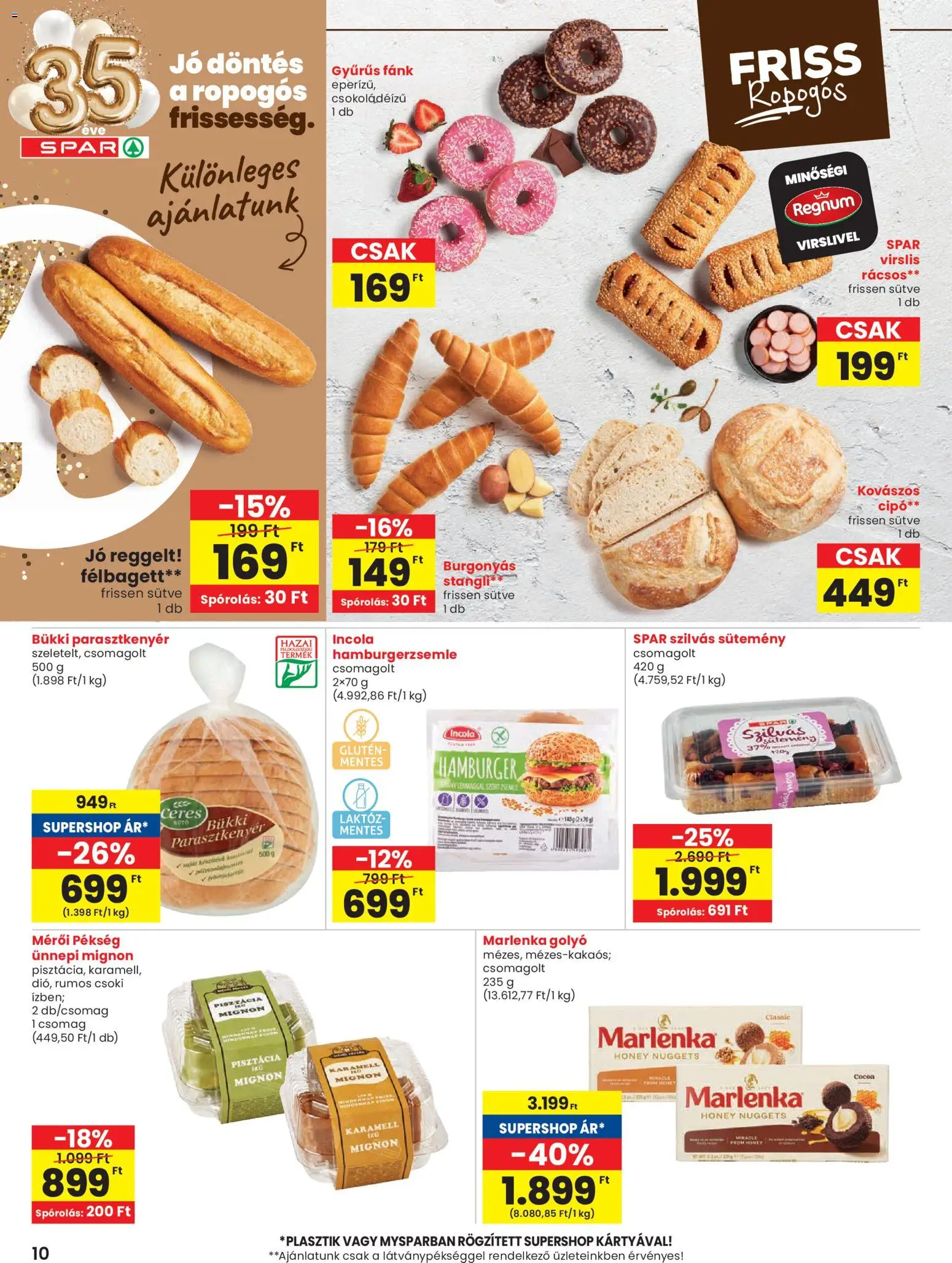 Spar akciós ujság - amely érvényes a következő dátumtól: 12.02.2026 | Oldal: 10