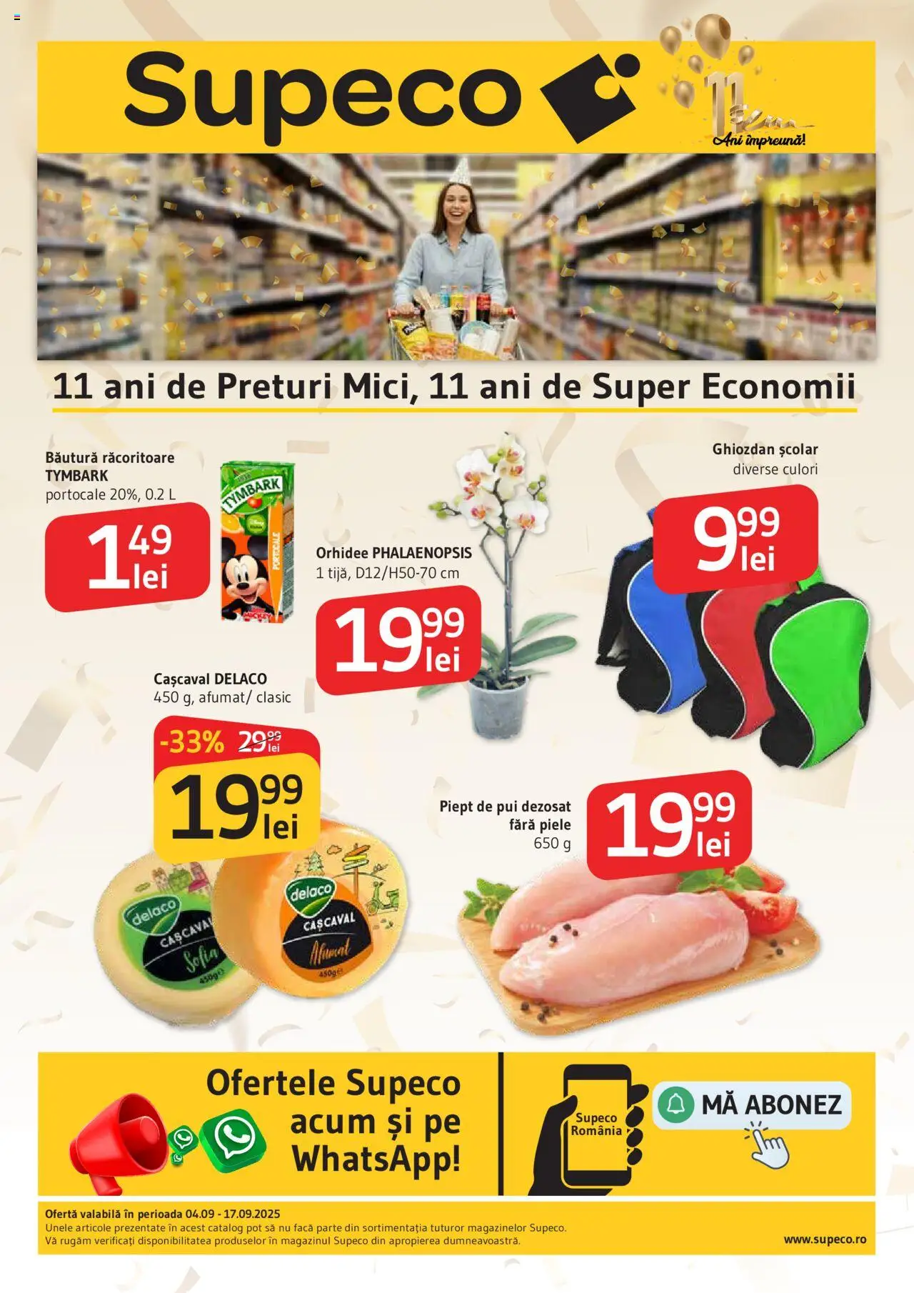 Noul catalog Supeco – valabil de la 04.09.2025 | Pagină: 1 | Produse: Light Kedi Konservesi, Hacıyatmaz Kedi Oyuncağı, Cașcaval, Portocale