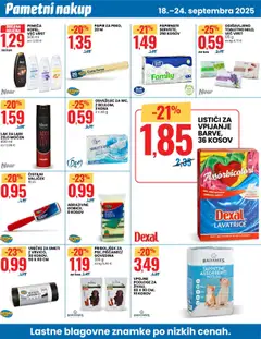 Novi Eurospin katalog ponudbe – veljaven od 18.09.2025 | Stran: 10 | Izdelki: Kos, Lak za lase, Lak, Gobice