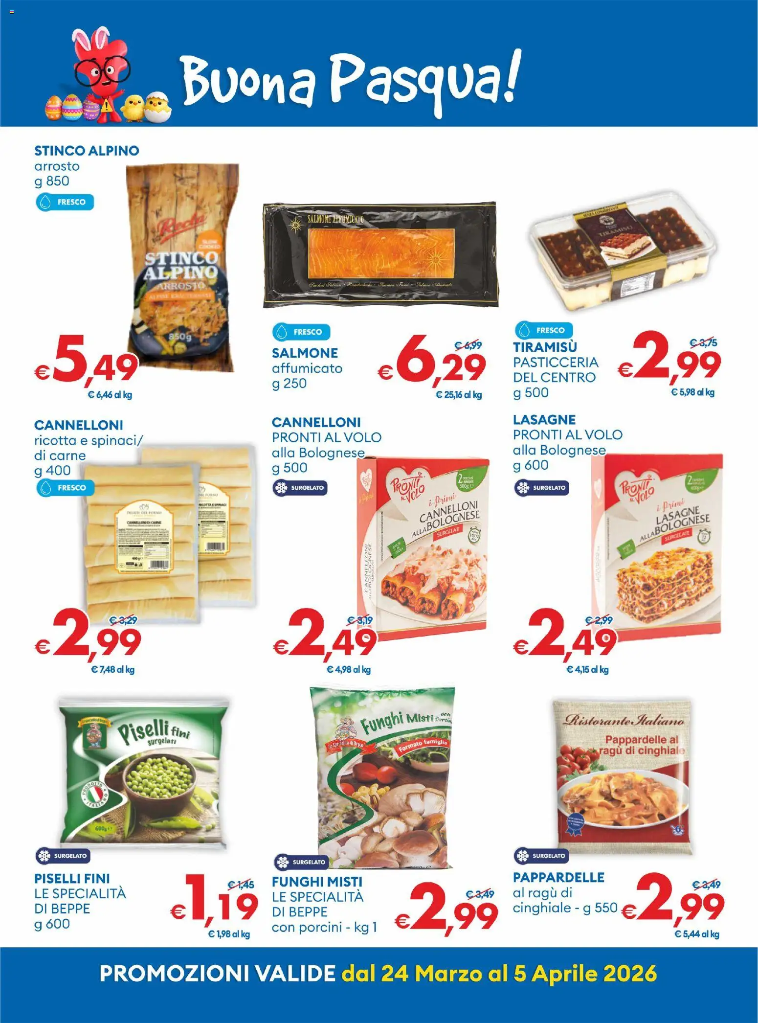 Volantino MD Discount del 24.03.2026 | Pagina: 5 | Prodotti: Arrosto, Salmone, Funghi, Ricotta