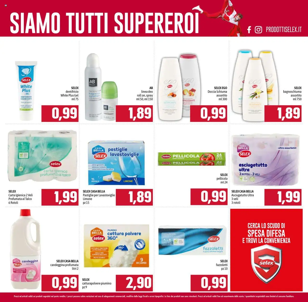 Volantino Emisfero del 25.09.2025 | Pagina: 19 | Prodotti: Pastiglie per lavastoviglie, Talco, Lavastoviglie, Asciugatutto