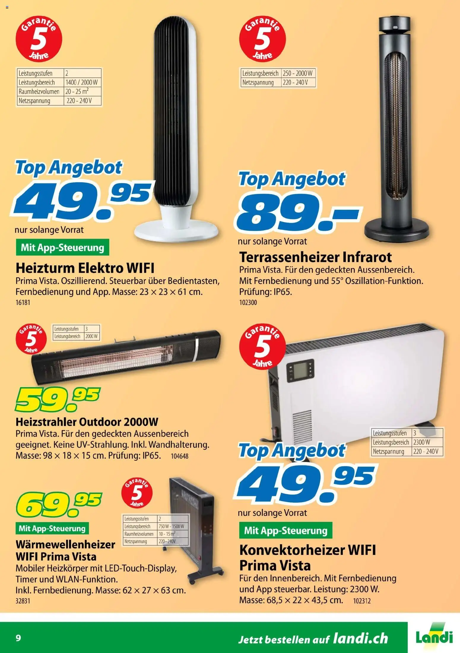 Landi Aktionen Heizen – gültig ab 24.10.2025 | Seite: 9 | Produkte: Heizkörper, Top