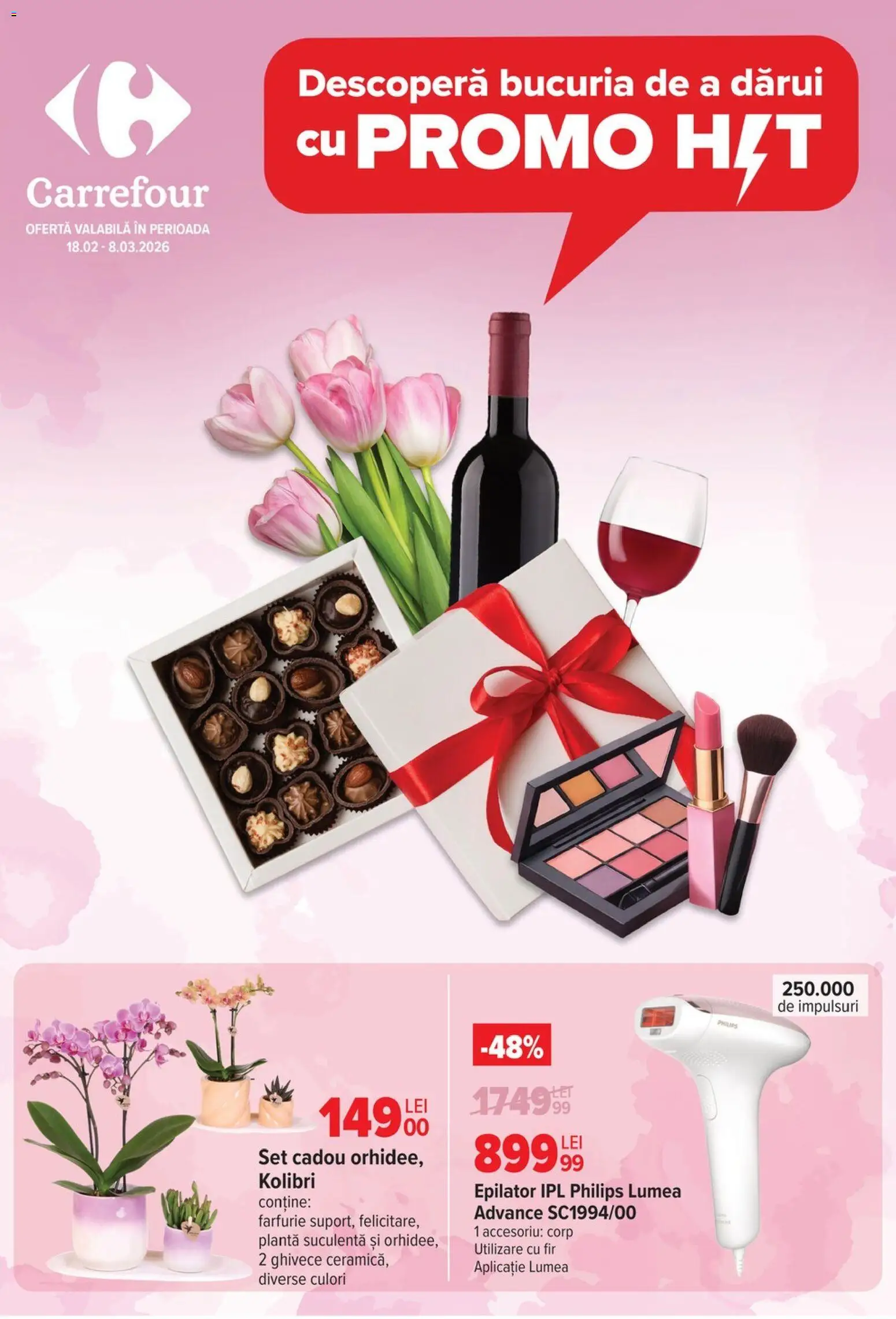 Noul catalog Carrefour – valabil de la 18.02.2026 | Pagină: 1 | Produse: Enginar, Epilator, Farfurie