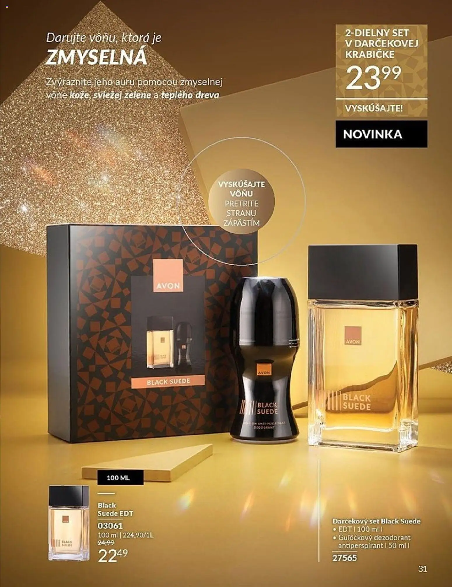 Nové Avon akcie – leták je platný od 01.12.2025 | Strana: 31 | Produkty: Dezodorant, Antiperspirant