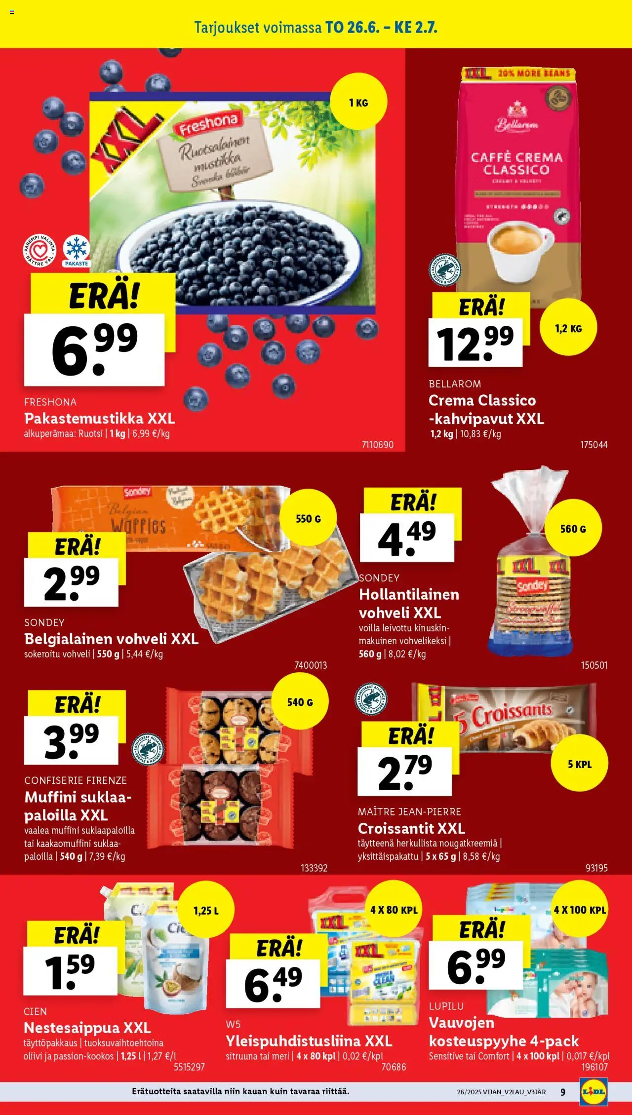  | Sivu: 11 | Tuotteet: Suklaa, Kahvipavut
