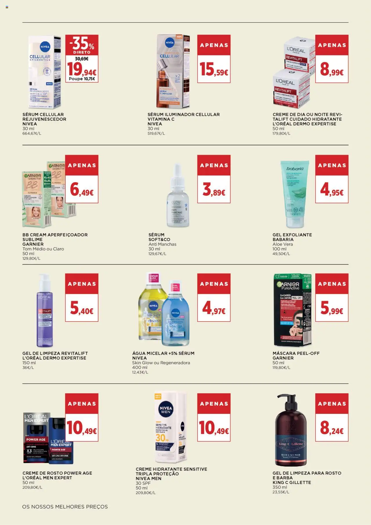 El Corte Ingles folheto │ válido de 22.08.2025 | Página: 10 | Produtos: Agua, Sérum, Vitamina c, Gel de limpeza