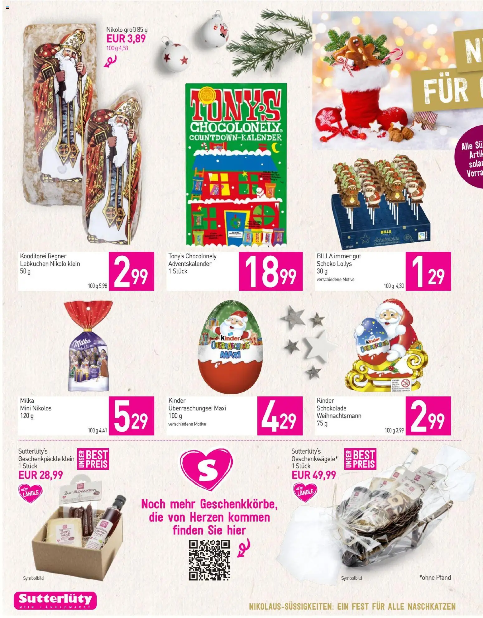 Sutterlüty Flugblatt gültig ab 20.11.2025 | Seite: 12 | Produkte: Schokolade