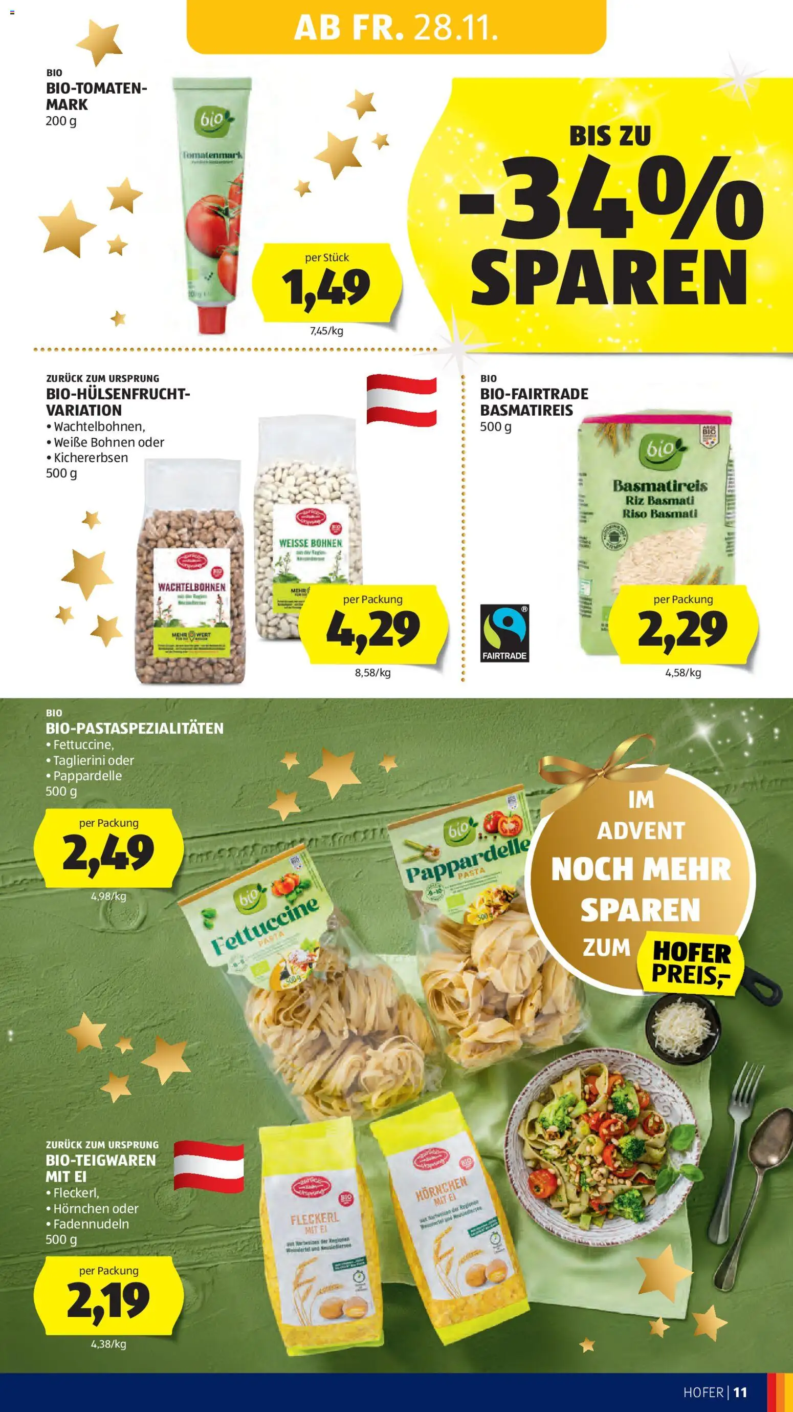 Hofer - Black Friday gültig ab 28.11.2025 | Seite: 17 | Produkte: Pasta