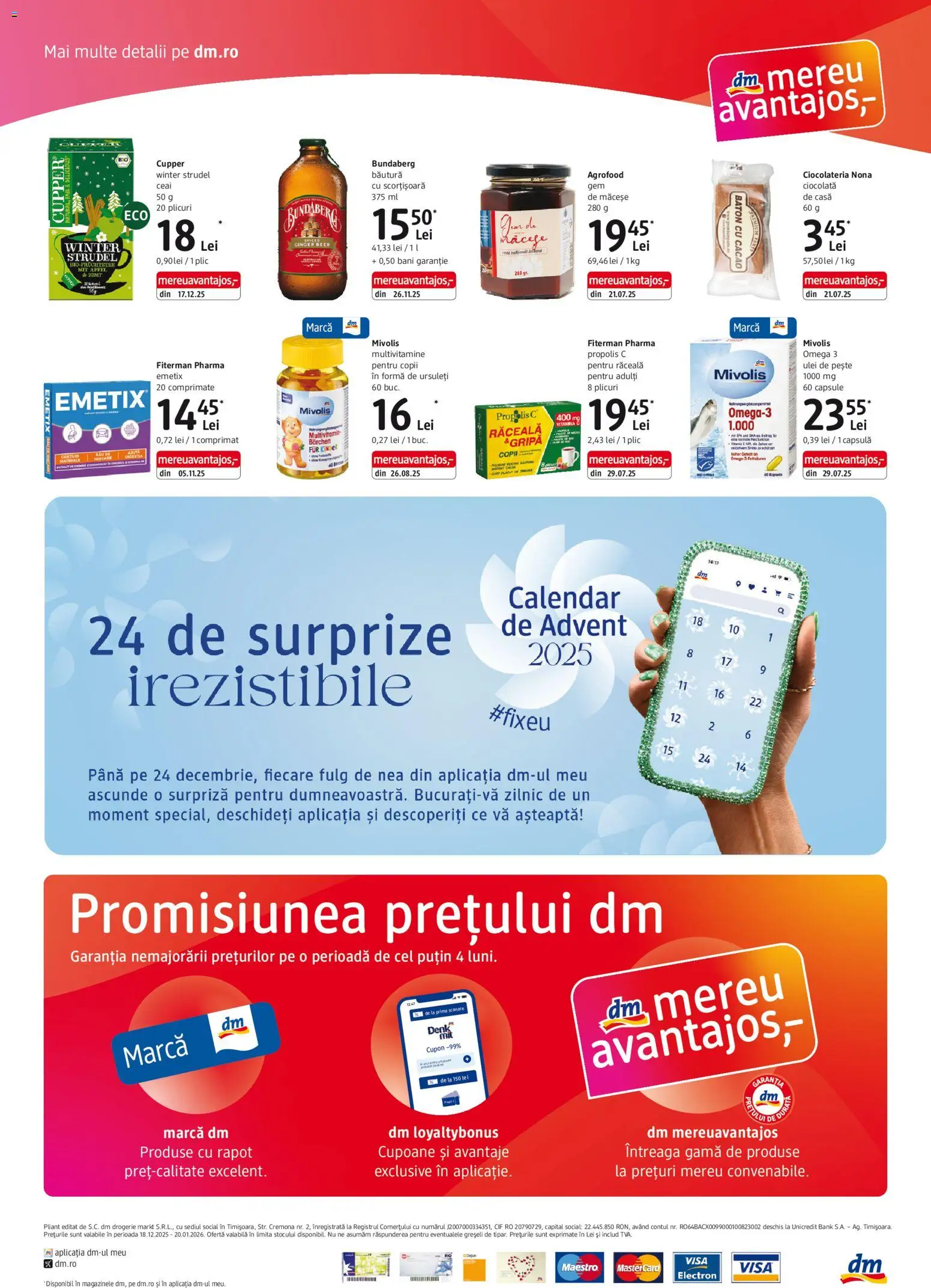 Noul catalog DM drogeriemarkt – valabil de la 18.12.2025 | Pagină: 4 | Produse: Ștrudel, Gem, Ulei, Ciocolată