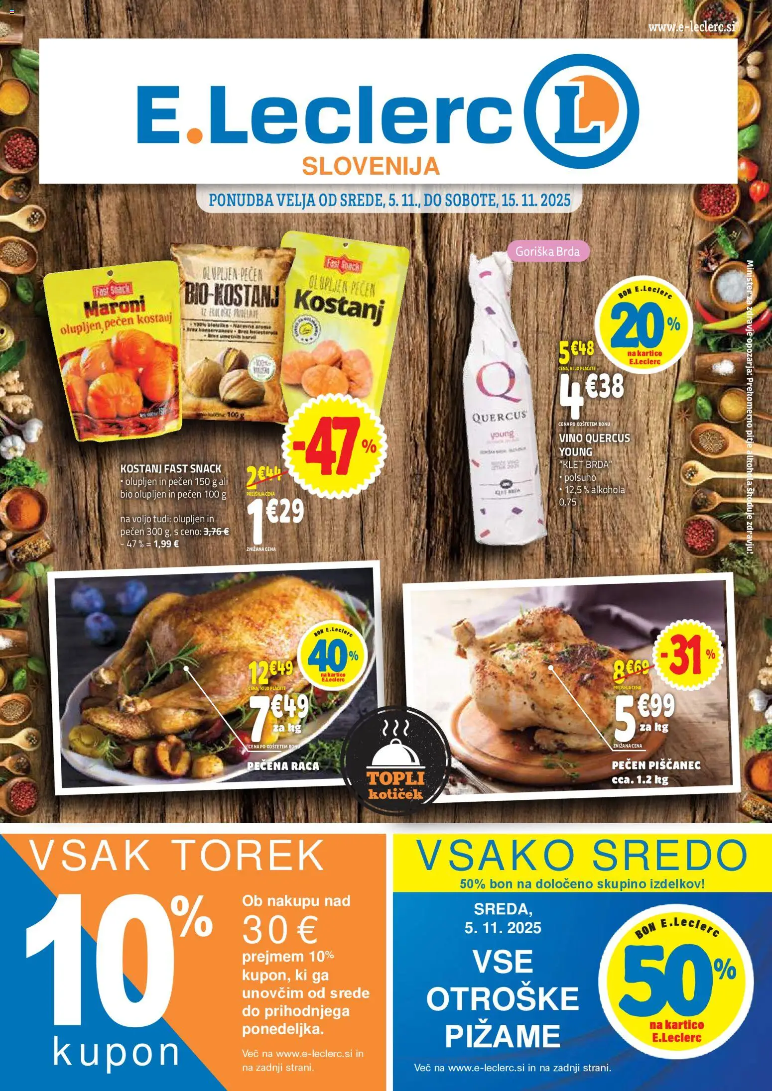 Novi E.leclerc katalog ponudbe – veljaven od 05.11.2025 | Stran: 1 | Izdelki: Vino
