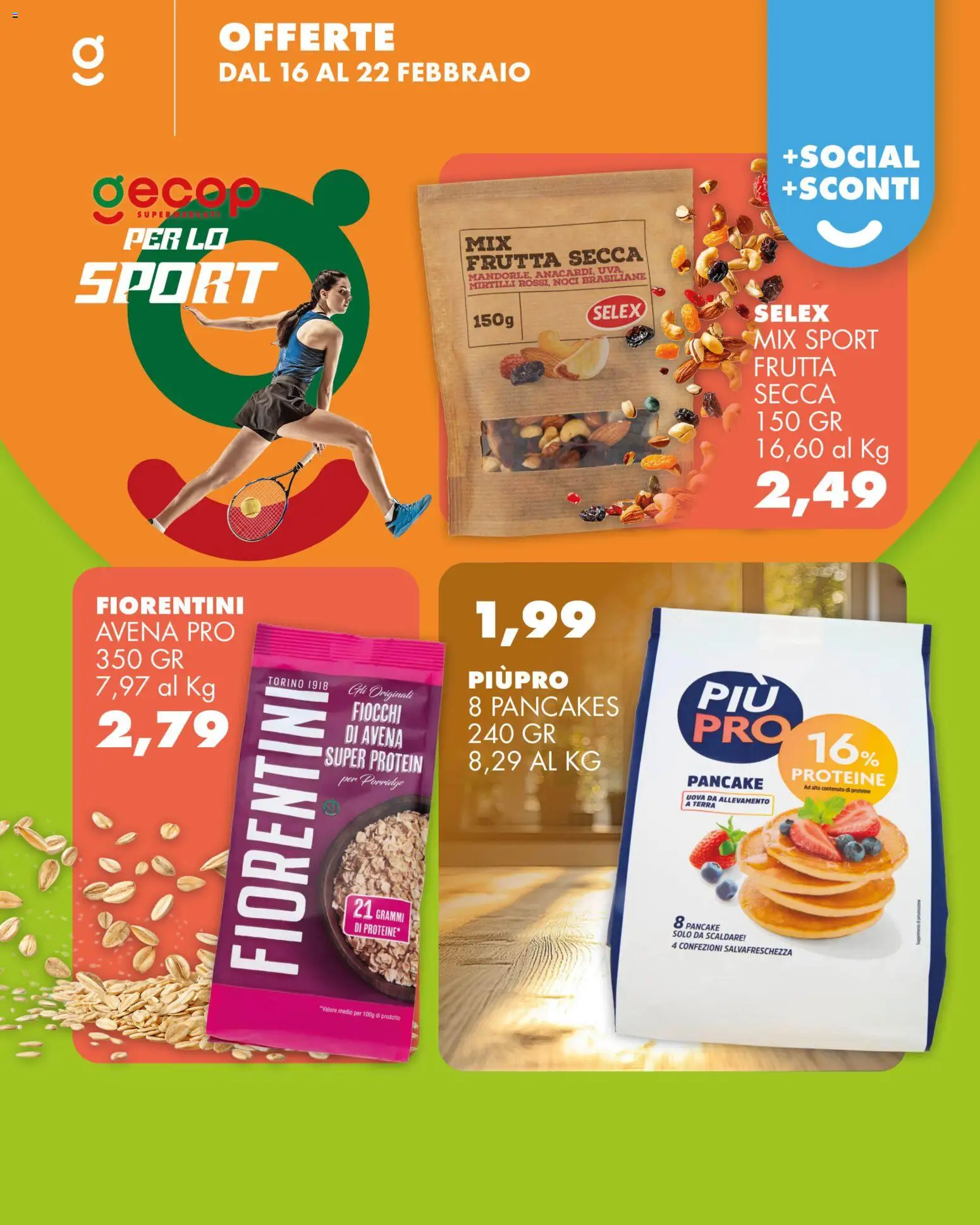 Volantino GECOP del 16.02.2026 | Pagina: 4 | Prodotti: Fiocchi, Noci, Mirtilli, Terra