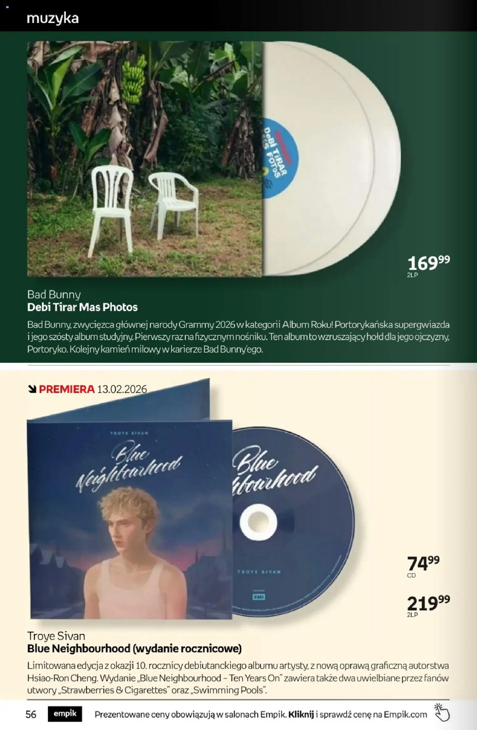 Empik promocje - Tom kultury Muzyka od 11.02.2026 | Strona: 8