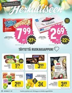 Halpa Halli-mainoslehti voimassa 25.03.2026 alkaen | Sivu: 4 | Tuotteet: Voi, Leipä, Pizza, Kurkku