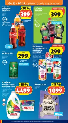 MACSKAALOM, 10 l/csomag - amely érvényes a következő dátumtól: 16.04.2026 | Oldal: 16