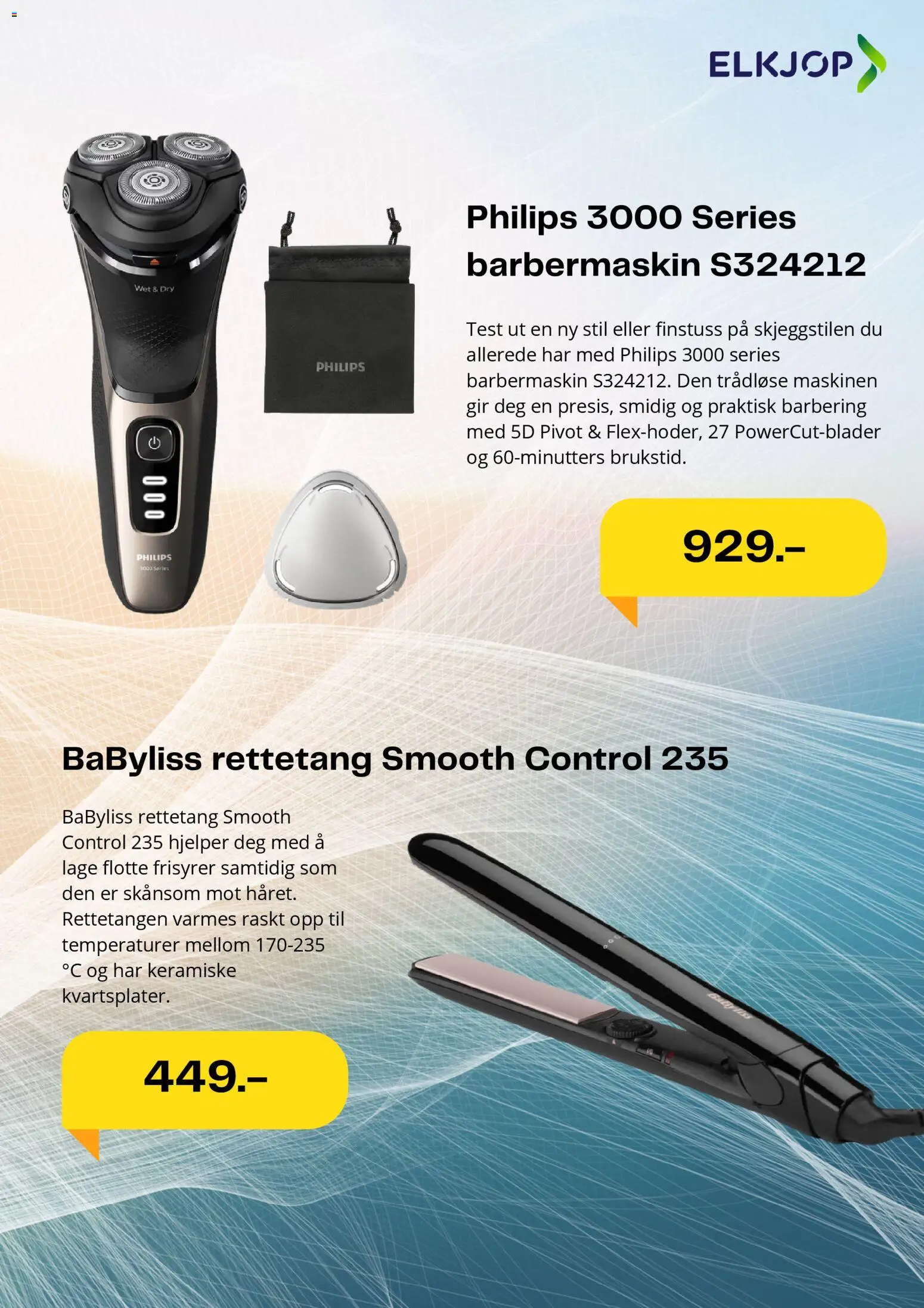 {H1} | Side: 5 | Produkter: Barbermaskin, Rettetang