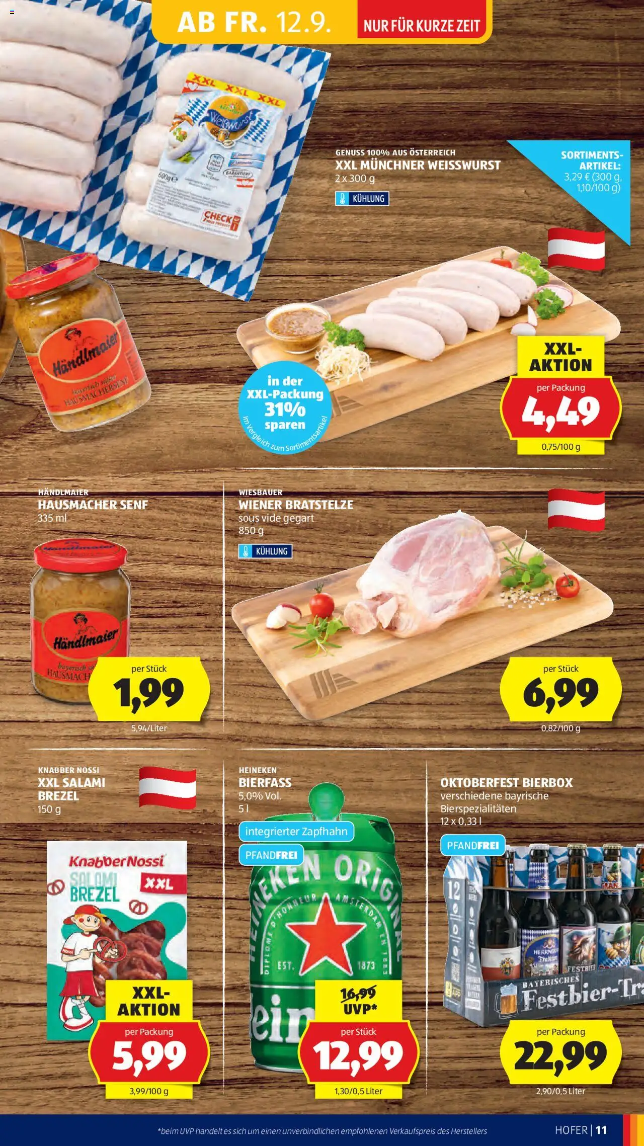 Hofer Flugblatt gültig ab 12.09.2025 | Seite: 13 | Produkte: Salami
