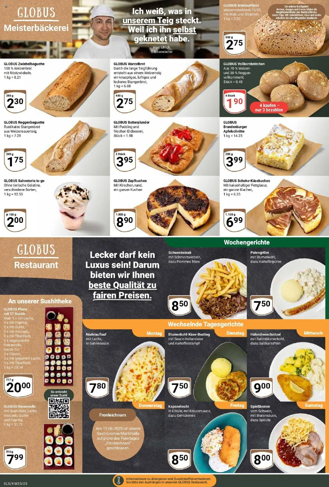 Globus prospekt Saarlouis	 - gültig ab dem 15.06.2025 | Seite: 7 | Produkte: Thunfisch, Baguette, Pudding, Erdbeeren