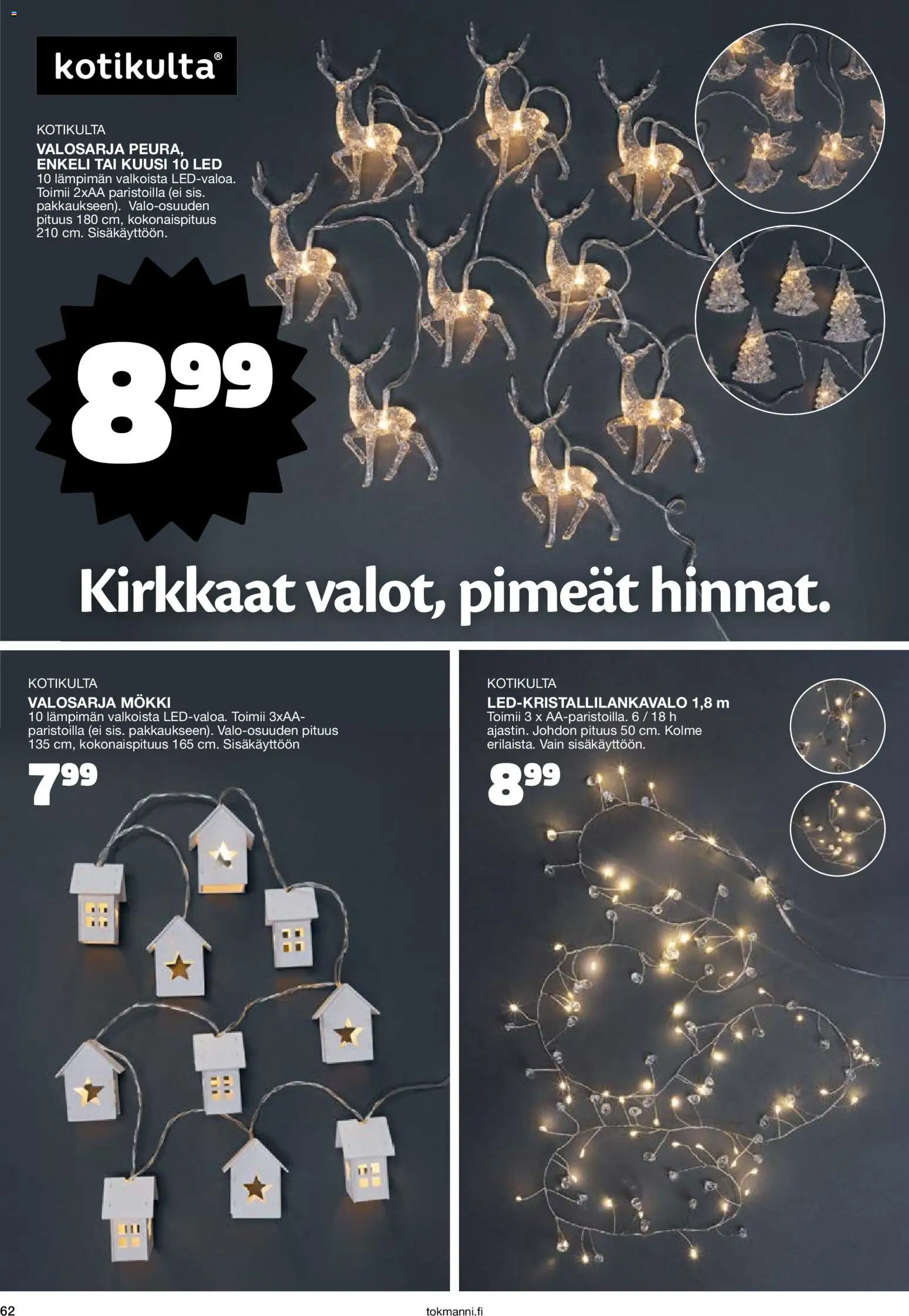 Tokmanni - Joulukuvasto 2025 – voimassa 30.10.2025 alkaen | Sivu: 62