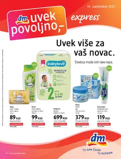 DM Drogerie ekspres katalog - pregled DM Drogerie kataloga - važi od 16.09.2025