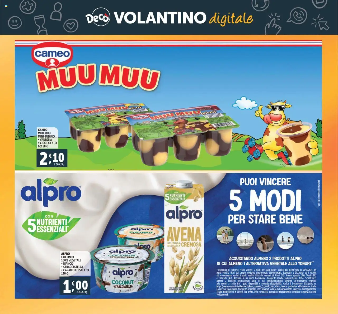 Volantino Decò del 23.09.2025 | Pagina: 23 | Prodotti: Yogurt, Cioccolato, Budino, Stracciatella