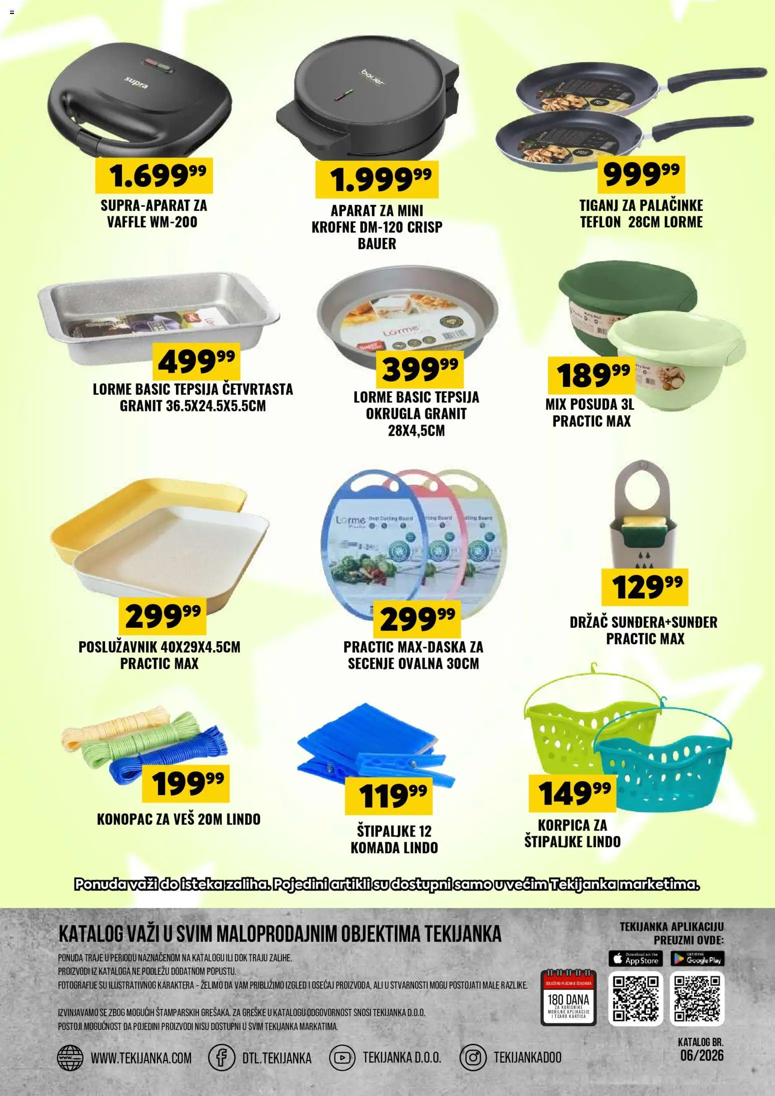 Tekijanka katalog - važi od 11.03.2026 | Strana: 16 | Proizvode: Palačinke, Tiganj