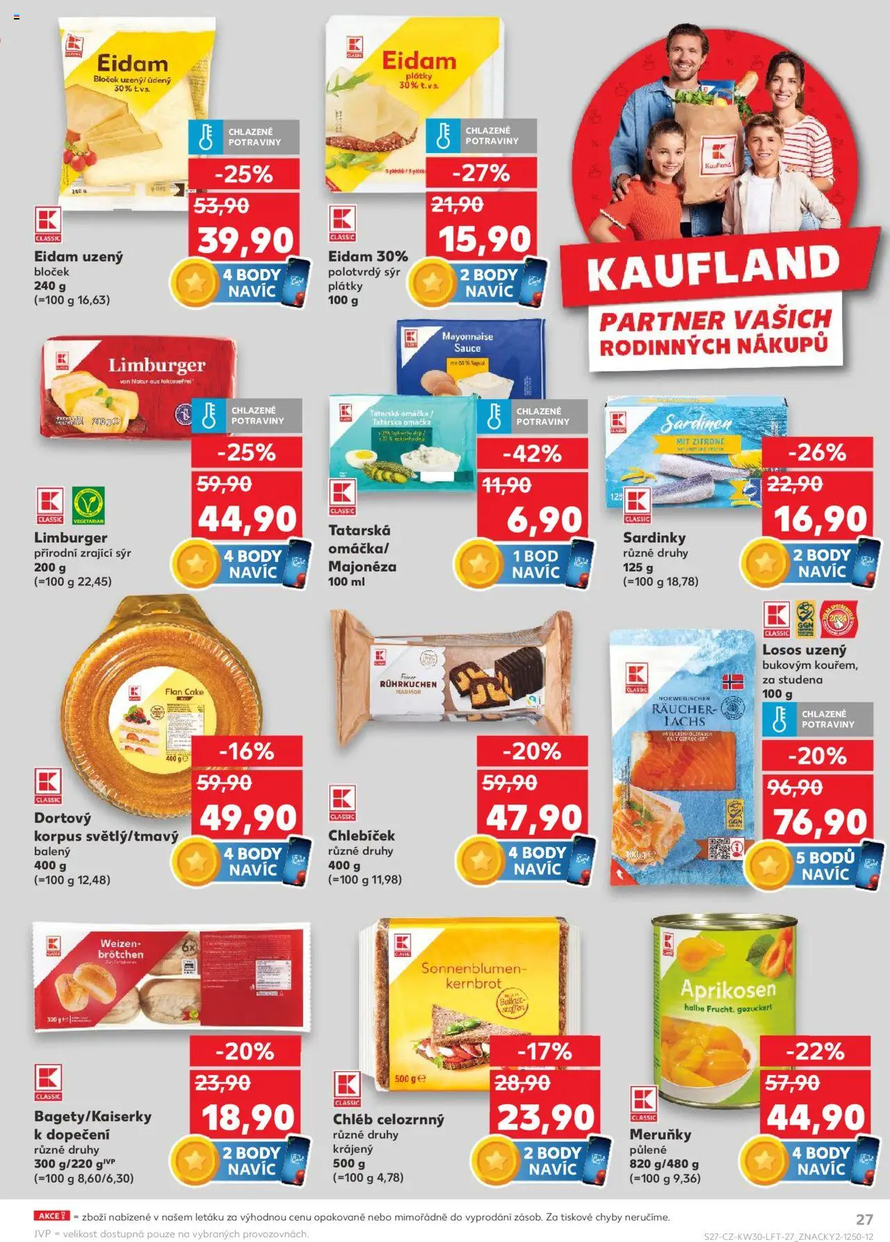 Kaufland leták - Praha 8 od 23.07.2025 | Strana: 27 | Produkty: Majonéza, Sardinky, Tatarská omáčka, Meruňky