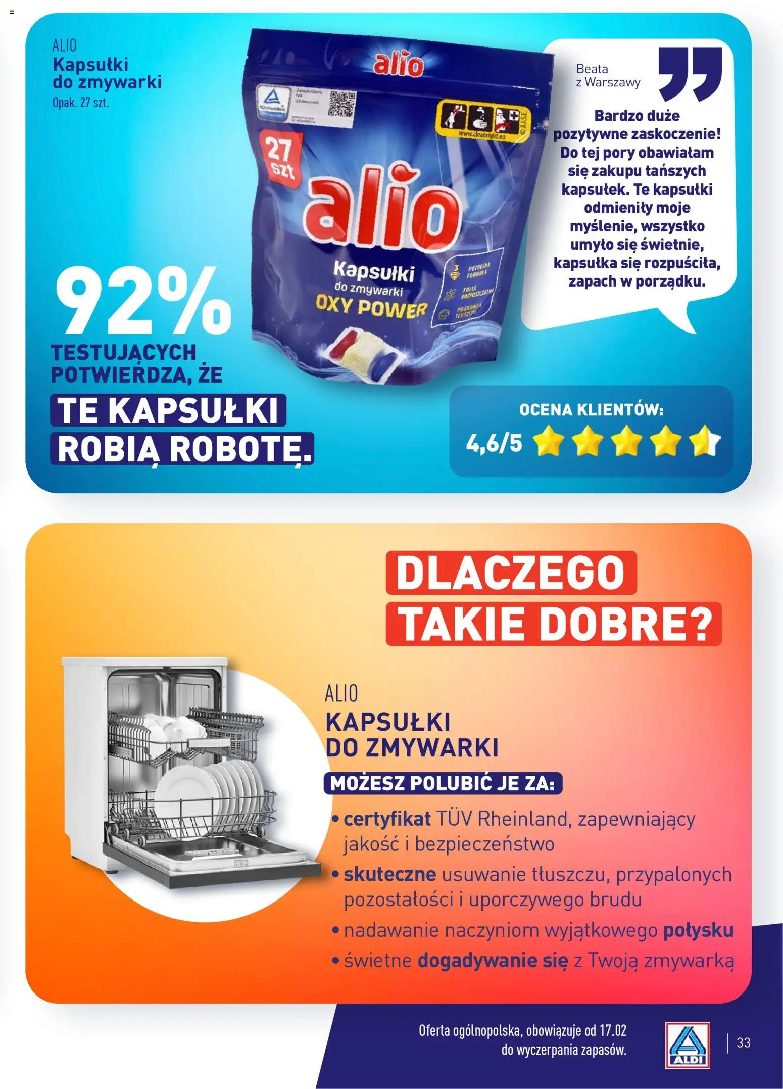 Aldi Polsko leták - Rozsmakuj się w polecanych produktach od 23.02.2026 | Strana: 33 | Produkty: Forma