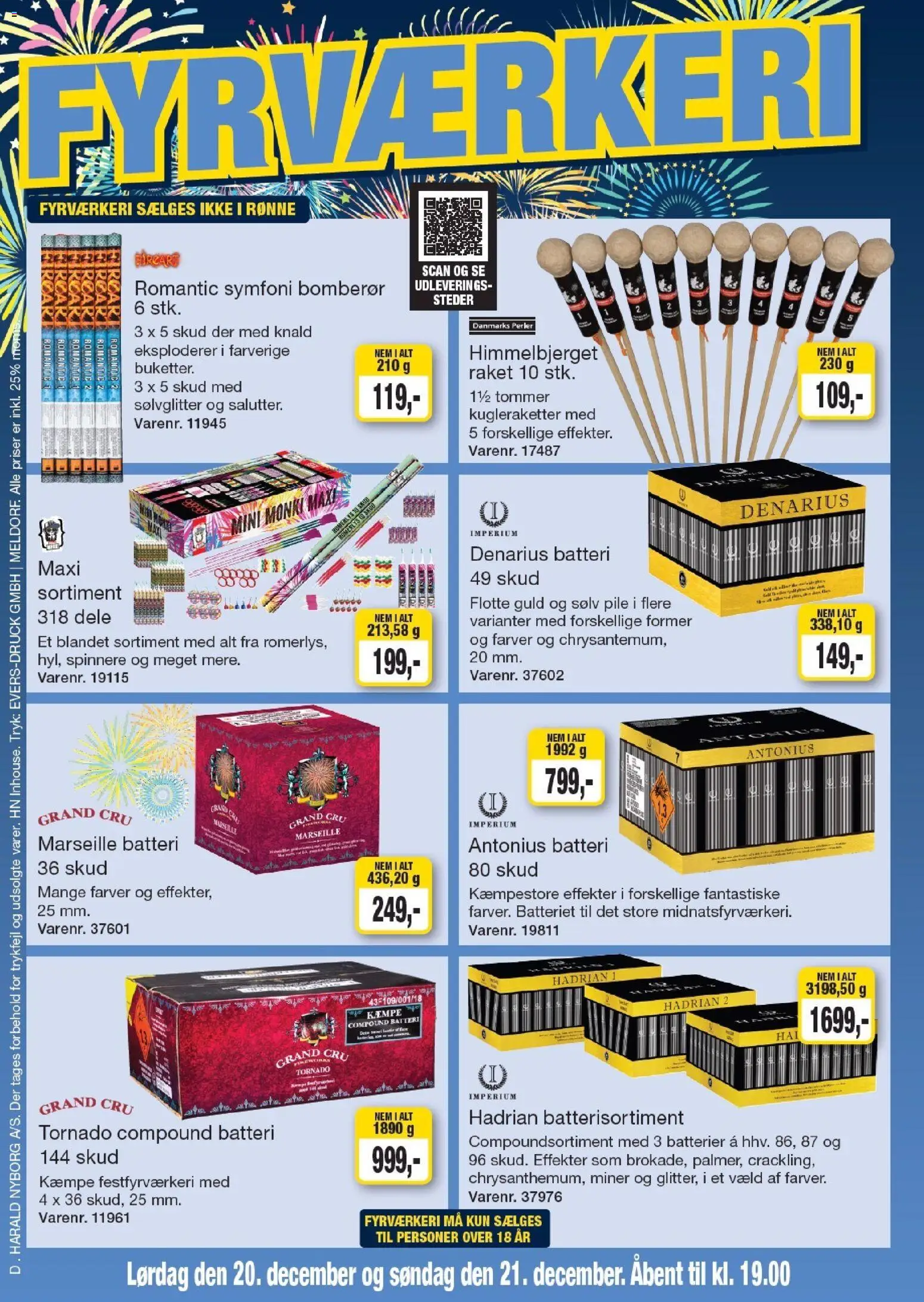 Harald Nyborg tilbudsavis – gyldig fra 18.12.2025 | Side: 21 | Produkter: Batterier, Søm, Batteri